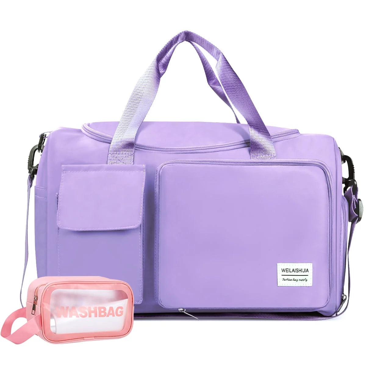  Waterproof Travel Duffle Bag, Purple