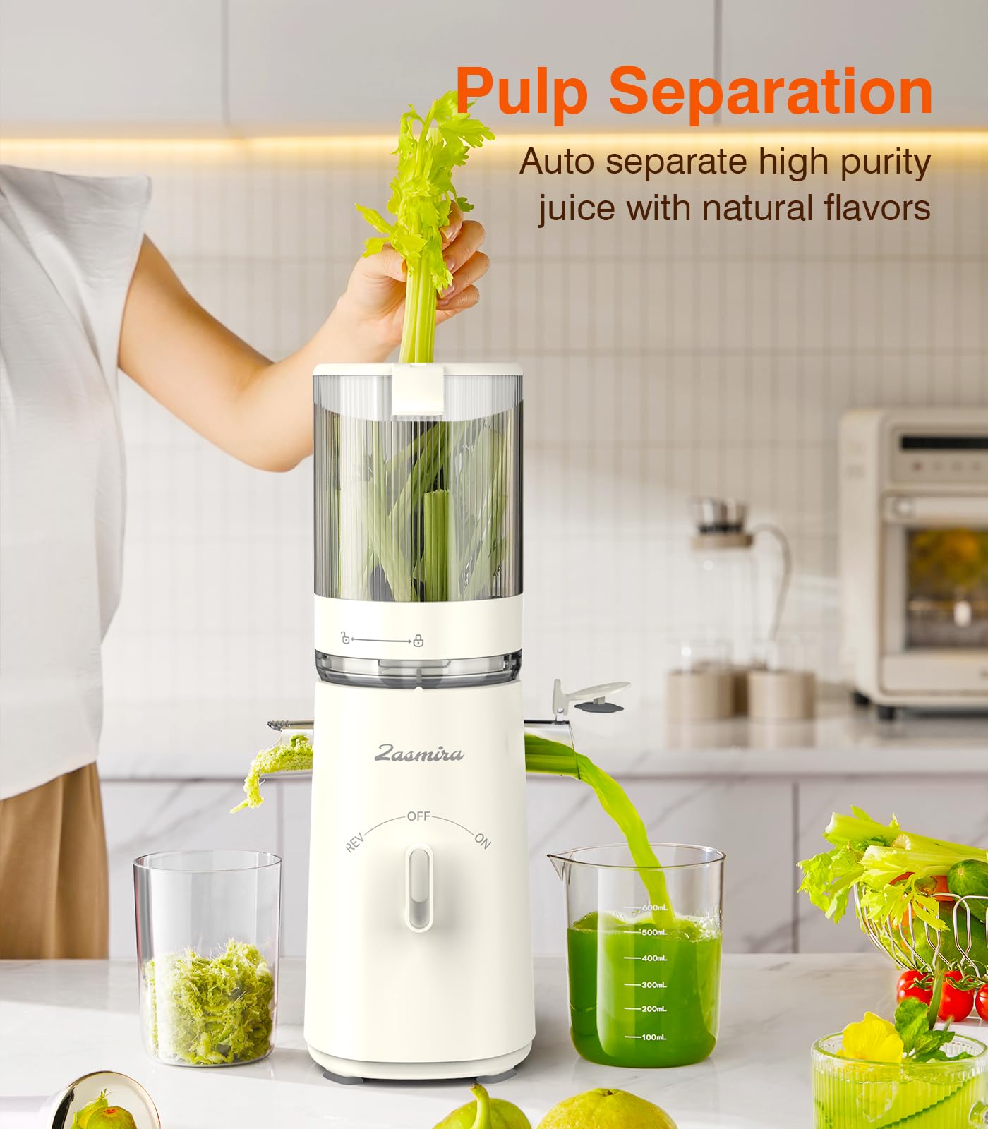 Cold Press Juicer,2 Cups Included