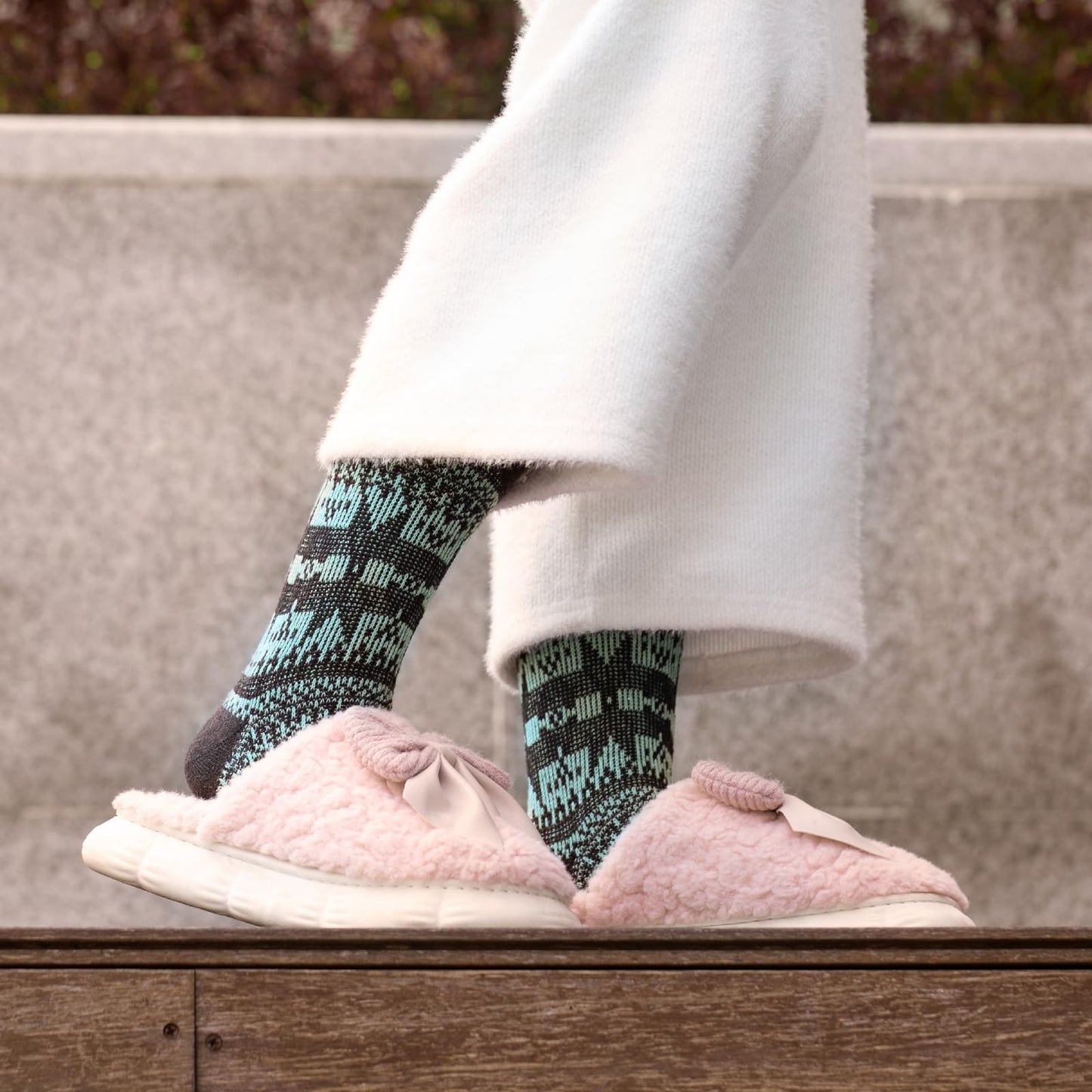 Pleneal 5 Pack Thick Wool Socks for Women - Cozy Knit Boots Socks - Great for stocking stuffers