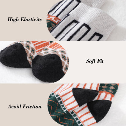 Pleneal 5 Pack Thick Wool Socks for Women - Cozy Knit Boots Socks - Great for stocking stuffers