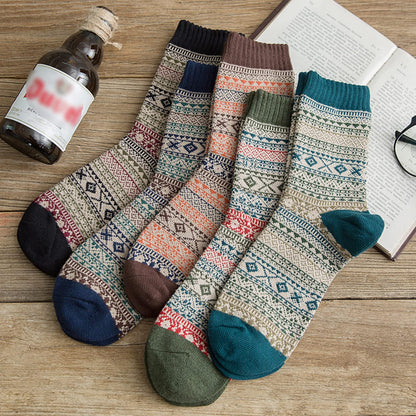 Pleneal 5 Pack Thick Wool Socks for Women - Cozy Knit Boots Socks - Great for stocking stuffers